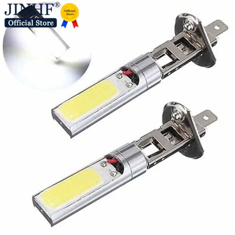 2pcs LED Auto Daytime Running Light Car H1 Led 10W COB LED White Fog Lamp Driving Light Lamp Bulb  DRL 12v