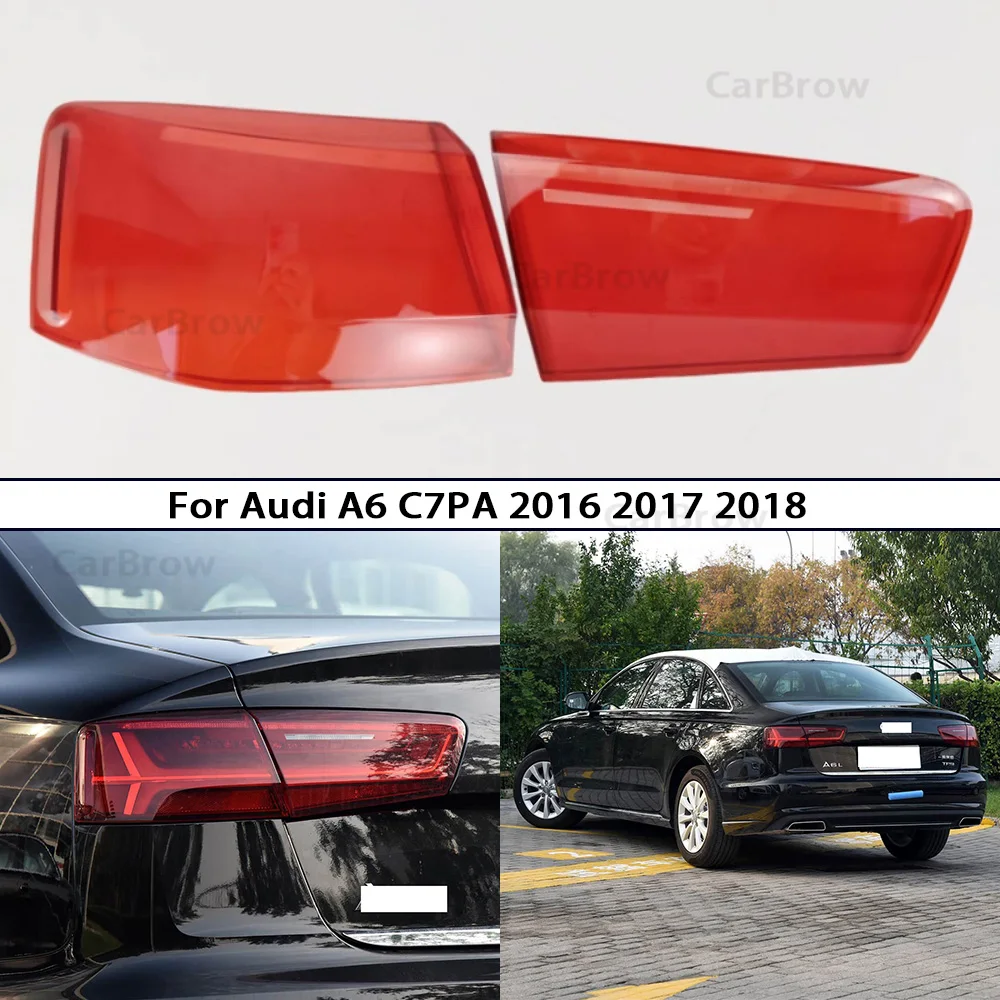 

Маска стоп-сигналов заменяет оригинальный абажур для Audi A6 A6L C7PA 2016-2018 задний внешний фонарь, крышка заднего фонаря