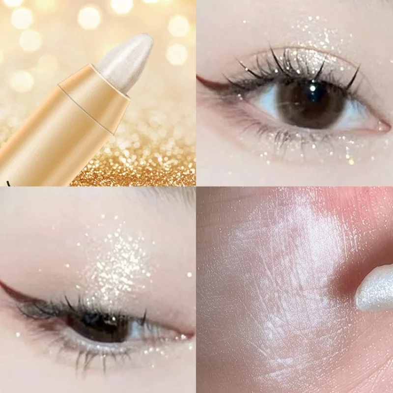 2 in 1 펄리 아이섀도우 립스틱 스틱 펜슬 아이섀도우 메이크업 아이섀도우 펜 방수 글리터 매트 고발색 도매