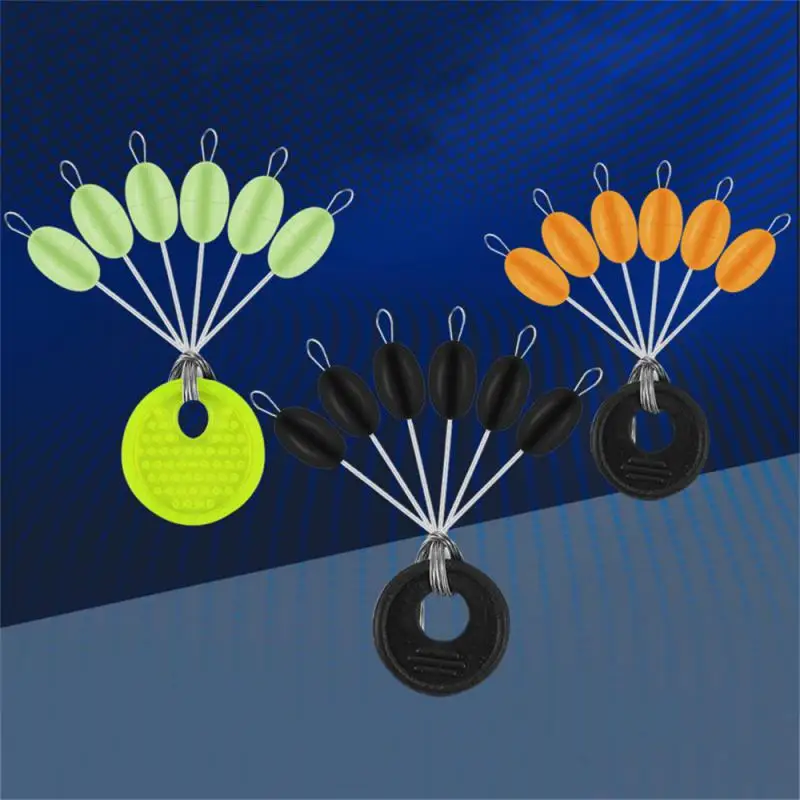 1~8PCS M L Big Line Stop Space Beans Fishing Tackle Sea Carp Fly Fishing Bait Tool Float Catfish Round Float Stopper