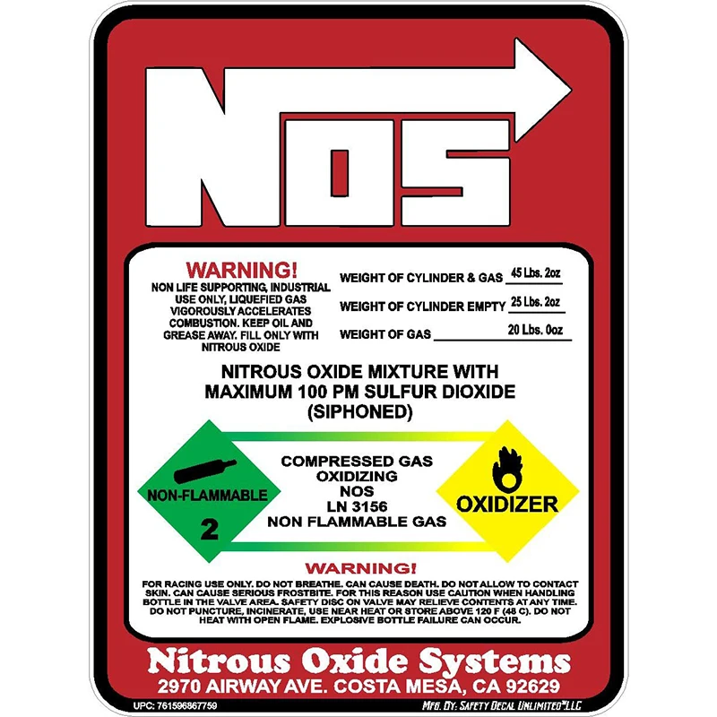 Car Stickers Reflective Nitrogen Acceleration Decorative Stickers Body Stickers Rear Window Car Stickers Electric Vehicle