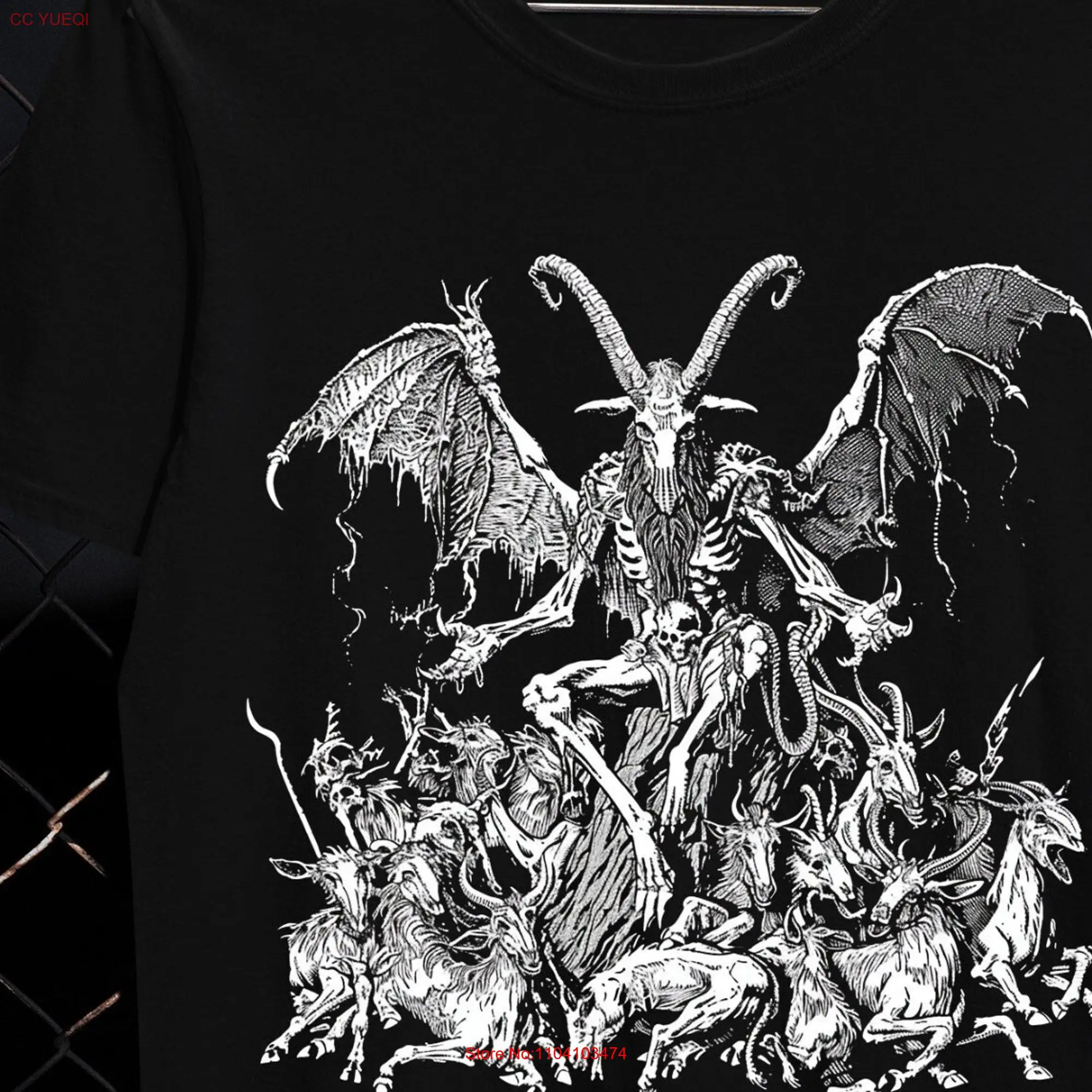 Goth Wendigo T shirt Clothes Y2K Clothing Trad Weirdcore Goblincore Dark Cottagecore Grunge Whimsigoth Top