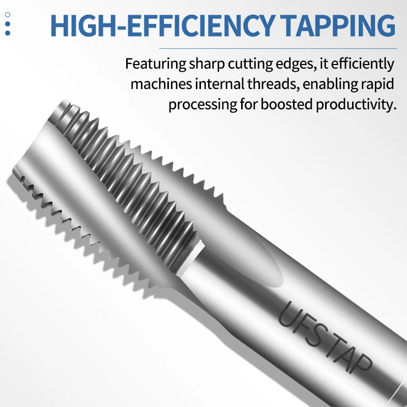 UFS TAP 1PCS HSSE-35 JIS Standard TIN Coating Pipe Spiral Fluted Tap NPT NPS 1/16 1/8 1/4 3/8 1/2 Machine Screw Thread Taps