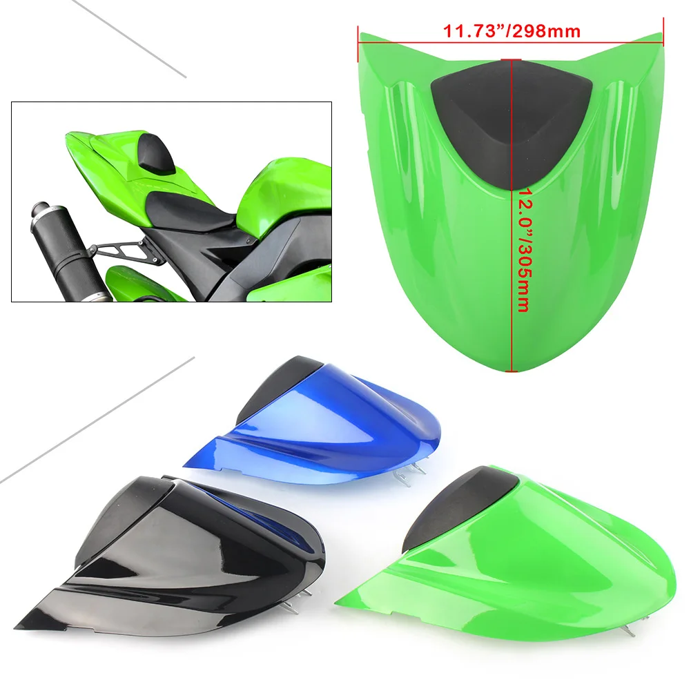 Motorcycle Rear Pillion Passenger Cowl Seat Back Cover Fairing Part For Kawasaki Ninja ZX10R ZX-10R 2004 2005 / 04 05