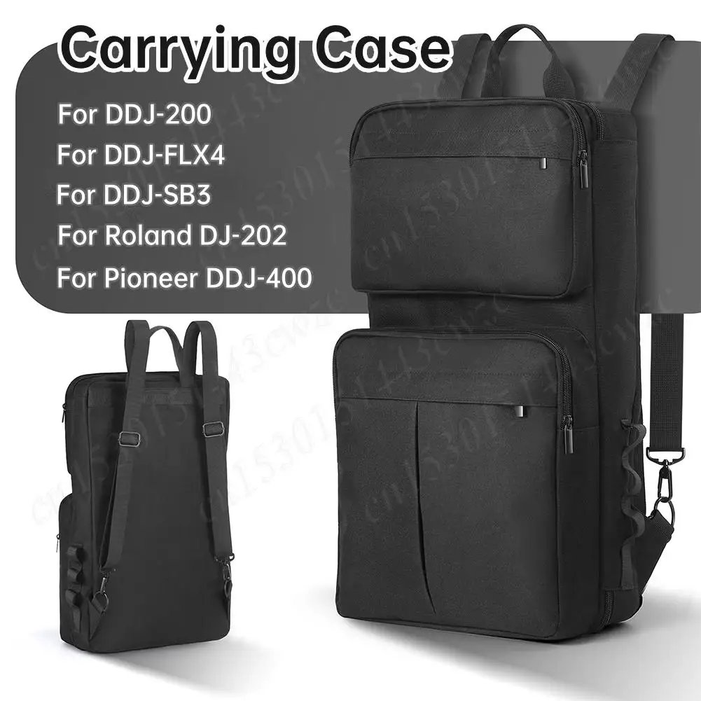

DJ-рюкзак для Pioneer DDJ-400/DDJ-FLX4/Roland DJ-202, DJ-контроллер, регулируемый плечевой ремень, дорожная сумка для хранения/портативный чехол