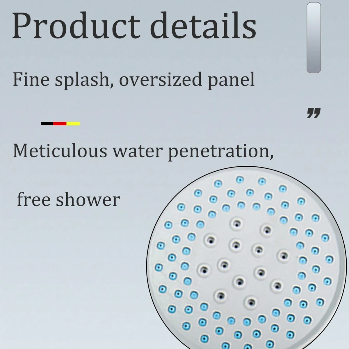 White TPR shower head, supercharged shower head super strong shower head