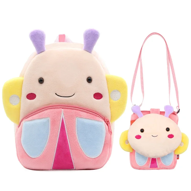 

School Bags for Kids Children Cute Butterfly Toy Bag Kindergarten Cartoon Elephant Shoulder Bags Unicorn Backpacks for Girls