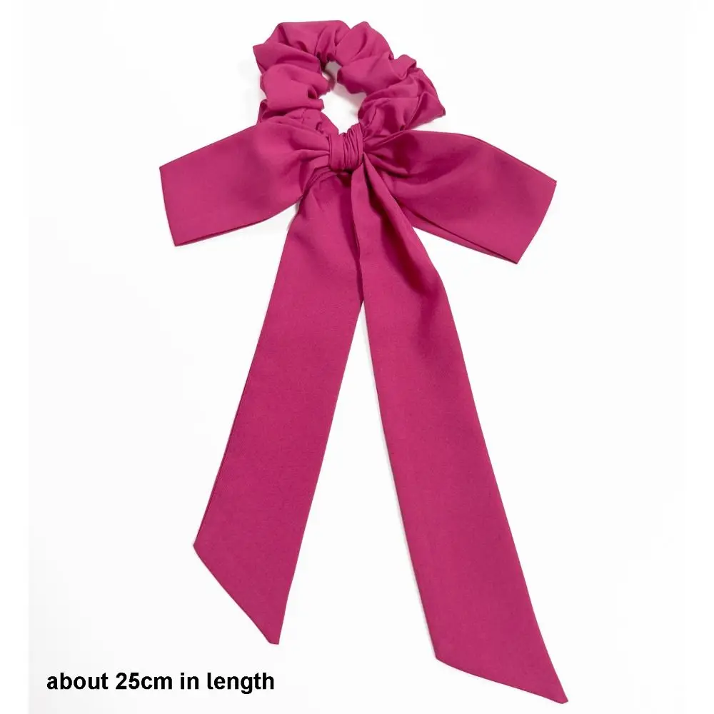 Elastic Yoga Bow Hairband Soft Fabric Adjustable Hair Accessory Band Breathable Long Ribbon Tails Girls Headband Outdoor Sports