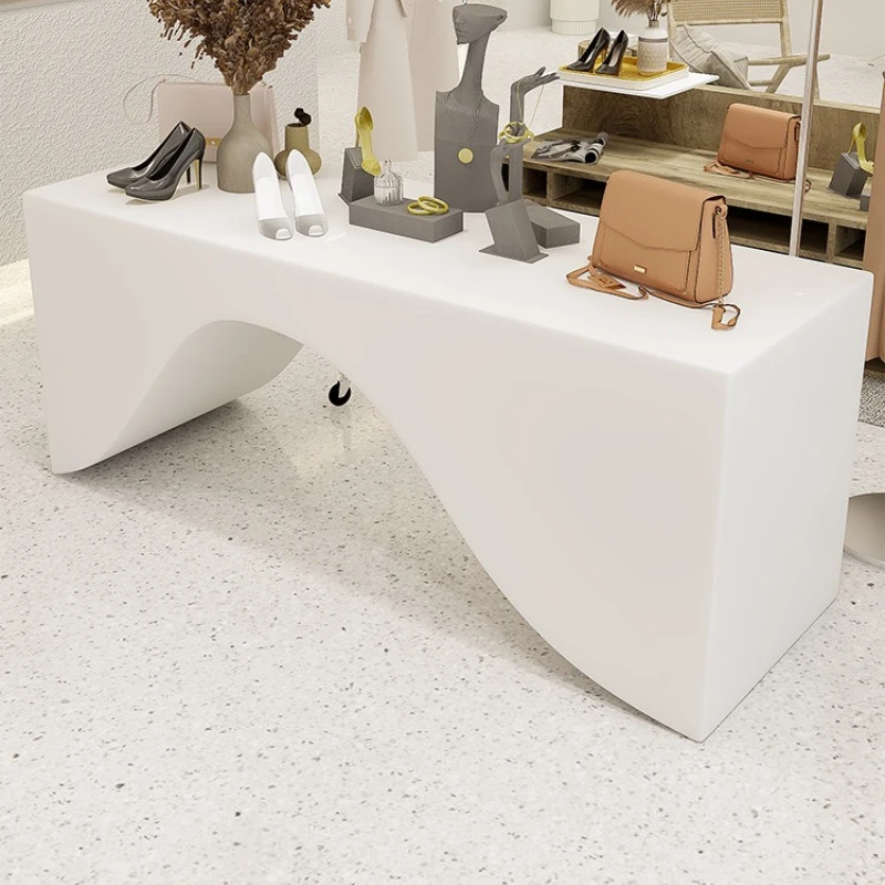 Artistic Creativity Reception Desk Modern Simplicity Reception Desk Fashion Retro Office Furniture Reception Et Table YS40CC