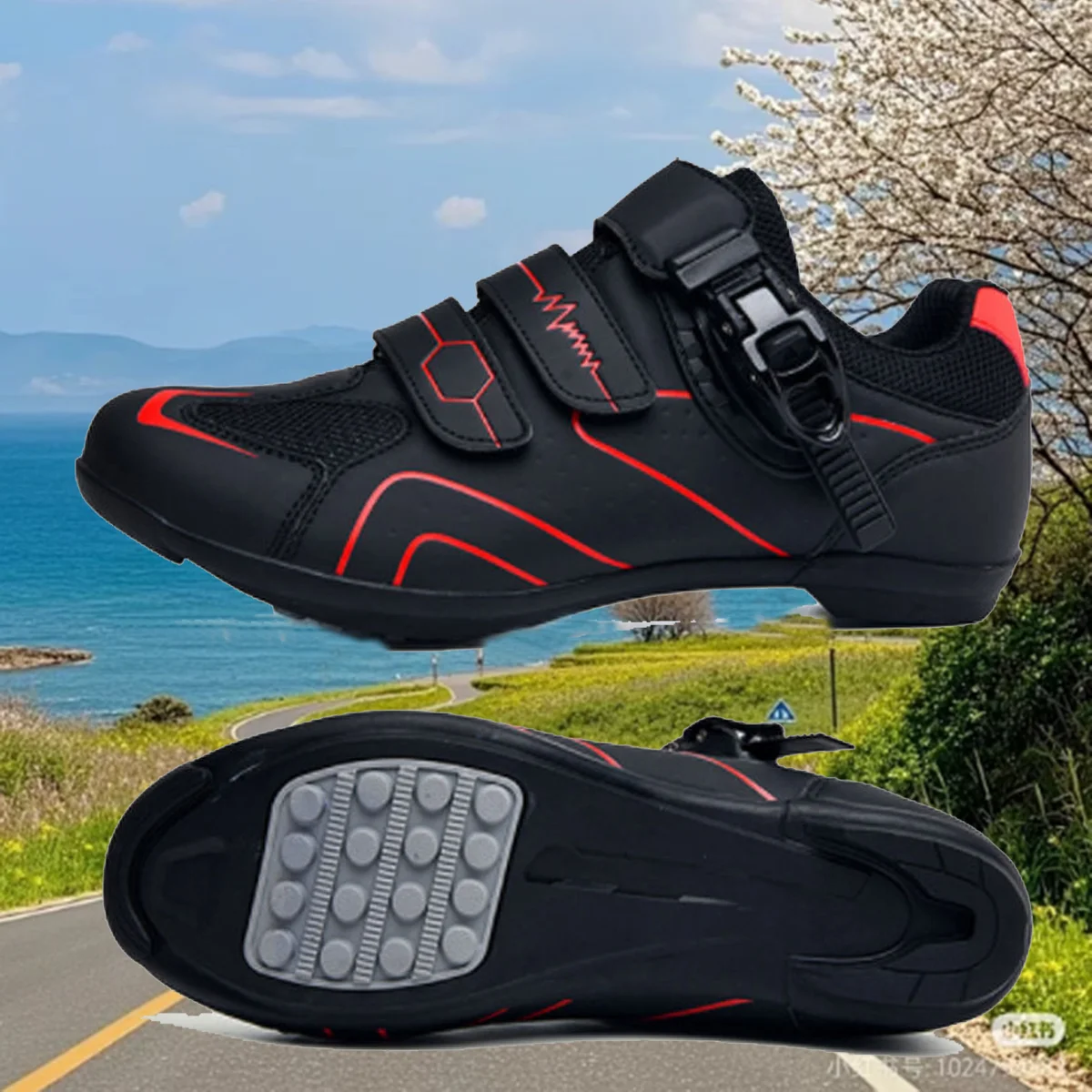 

Lock-Free Cycling Shoes Flat Pedal Shoes Men Bike Cleat Sneaker Bicycle Biking Women Breathable Indoor Boots
