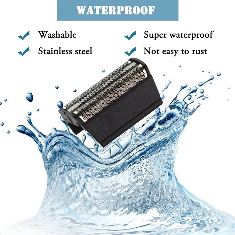 30B Lamina e taglierina Testina di ricambio per Braun Serie 3 199S1 4747 4737 5745 Rasoi Testine per rasoio elettrico Copertura a rete-Little Sho