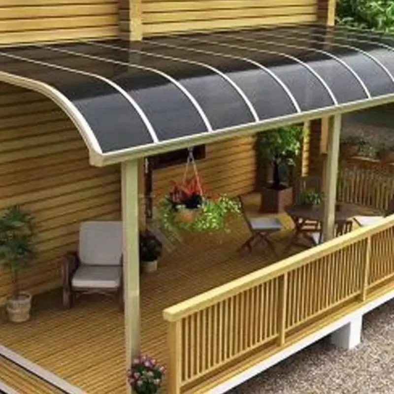 Aluminum Alloy Canopy Eaves Sunshade Outdoor Rainproof Silent Sun Room Endurance Board Villa Shed UV Resistant Heavy Duty