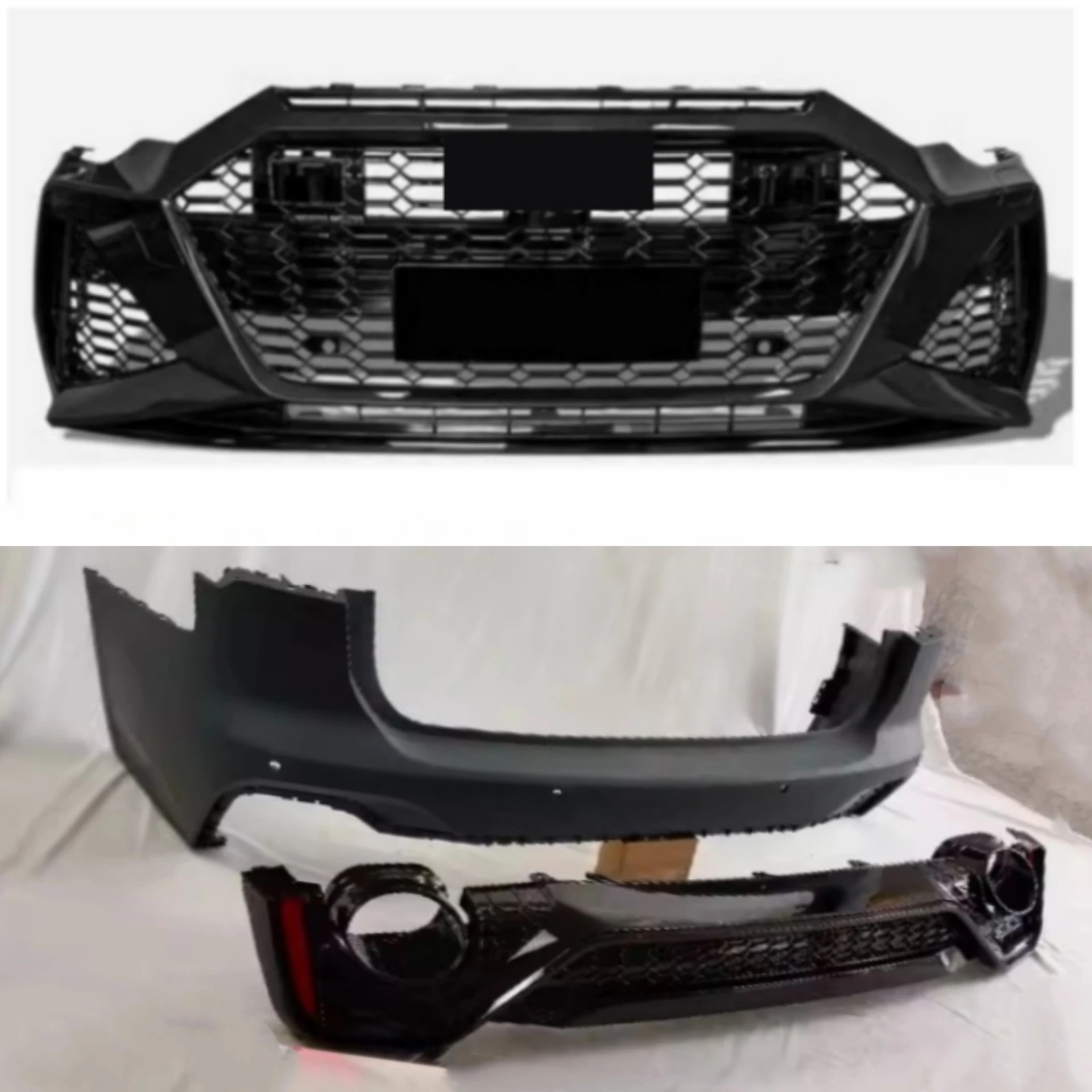 Front Rear Bumper Grille Spoiler Assembly for Audi A6 Avant 19-24 Upgraded RS6 New Style Bumper Body Kit Car Accessories