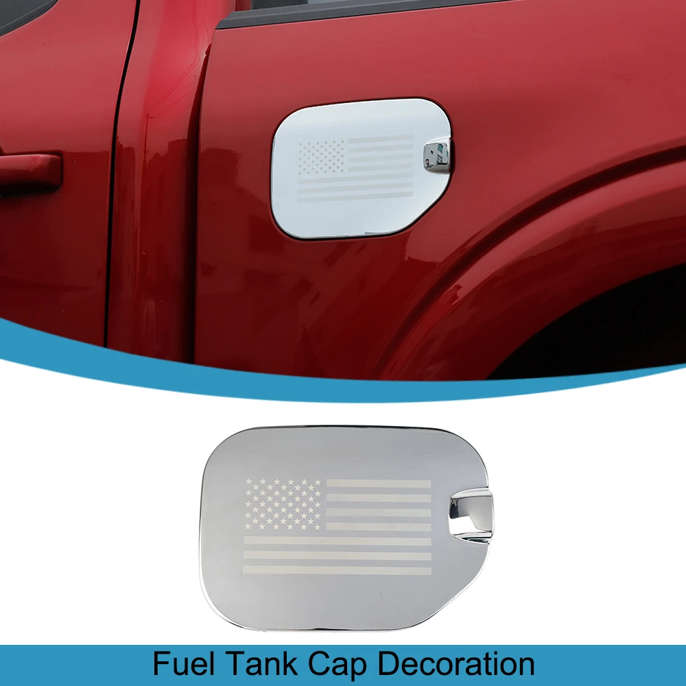 

Fuel Tank Cap Decoration Cover for Ford F150 2021 2022 2023 2024 Door Oil Filler Gas Cap Trim Stickers Car Exterior Accessories