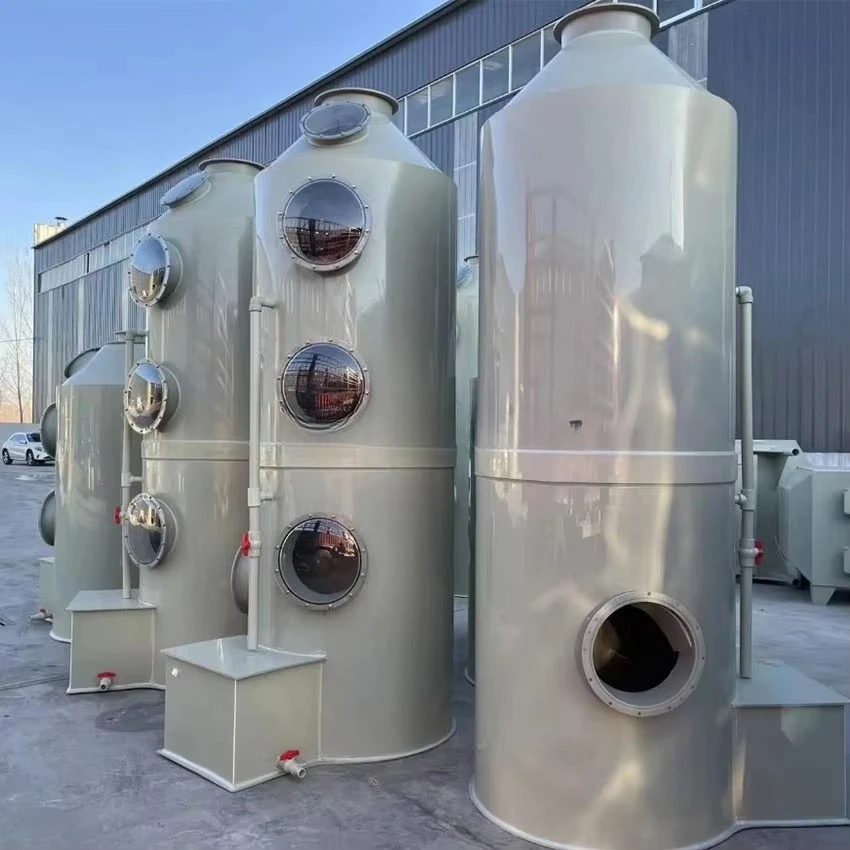 

Industrial Wet Scrubber Purification Spray Tower for Waste Gas Treatment Core Pump PP Gas Scrubber Essential Machinery for