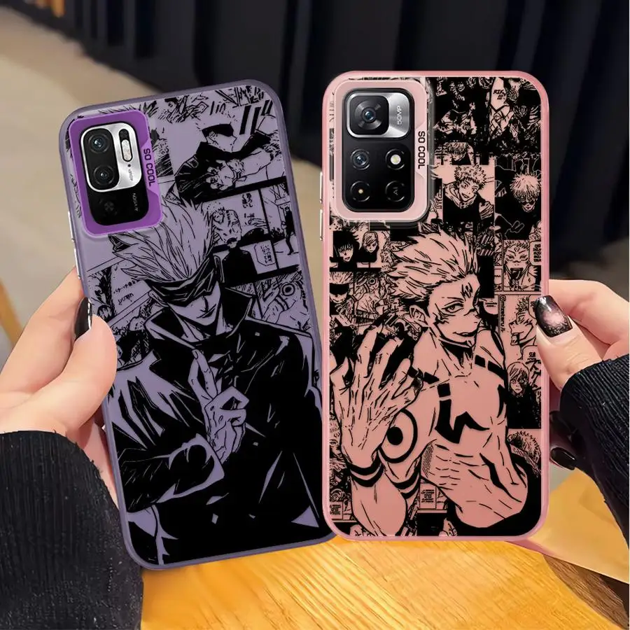 Jujutsu Kaisen Satoru Gojo عودة غطاء الهاتف الحال بالنسبة Xiaomi Poco X3 Pro X3 NFC X5 C51 C50 F4 F3 GT #1