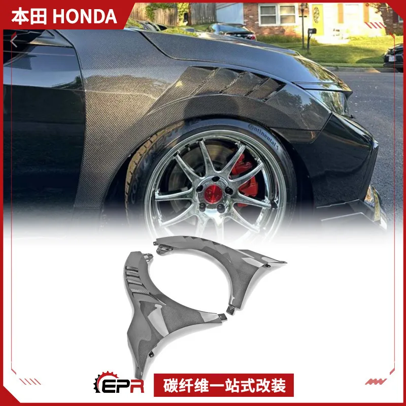 

Подходит для Honda 10-го поколения Civic FK7 FC, модифицированного передним крылом ATTK из углеродного волокна, песчаной доски с отверстием