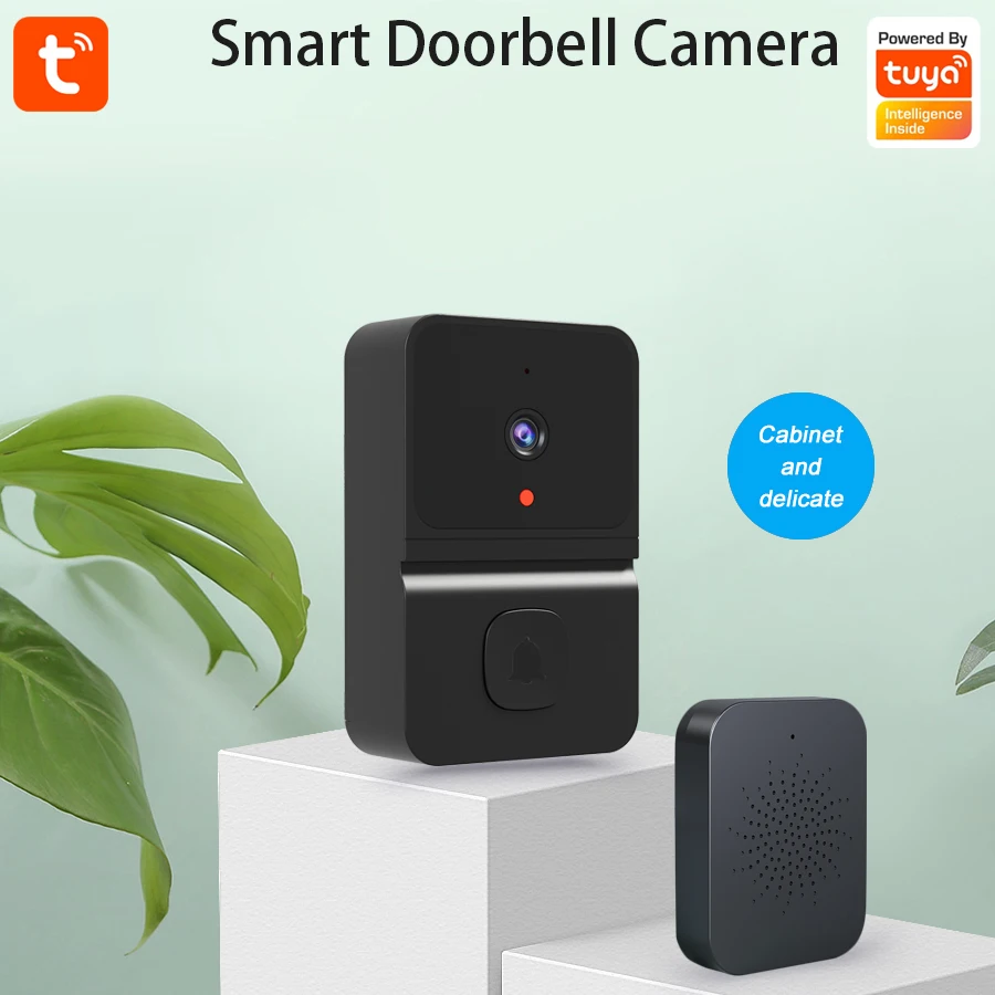 

Tuya Smart Video WiFi Wireless Doorbell Two-way Intercom Intelligent Infrared Night Vision Remote Monitoring Security for Home