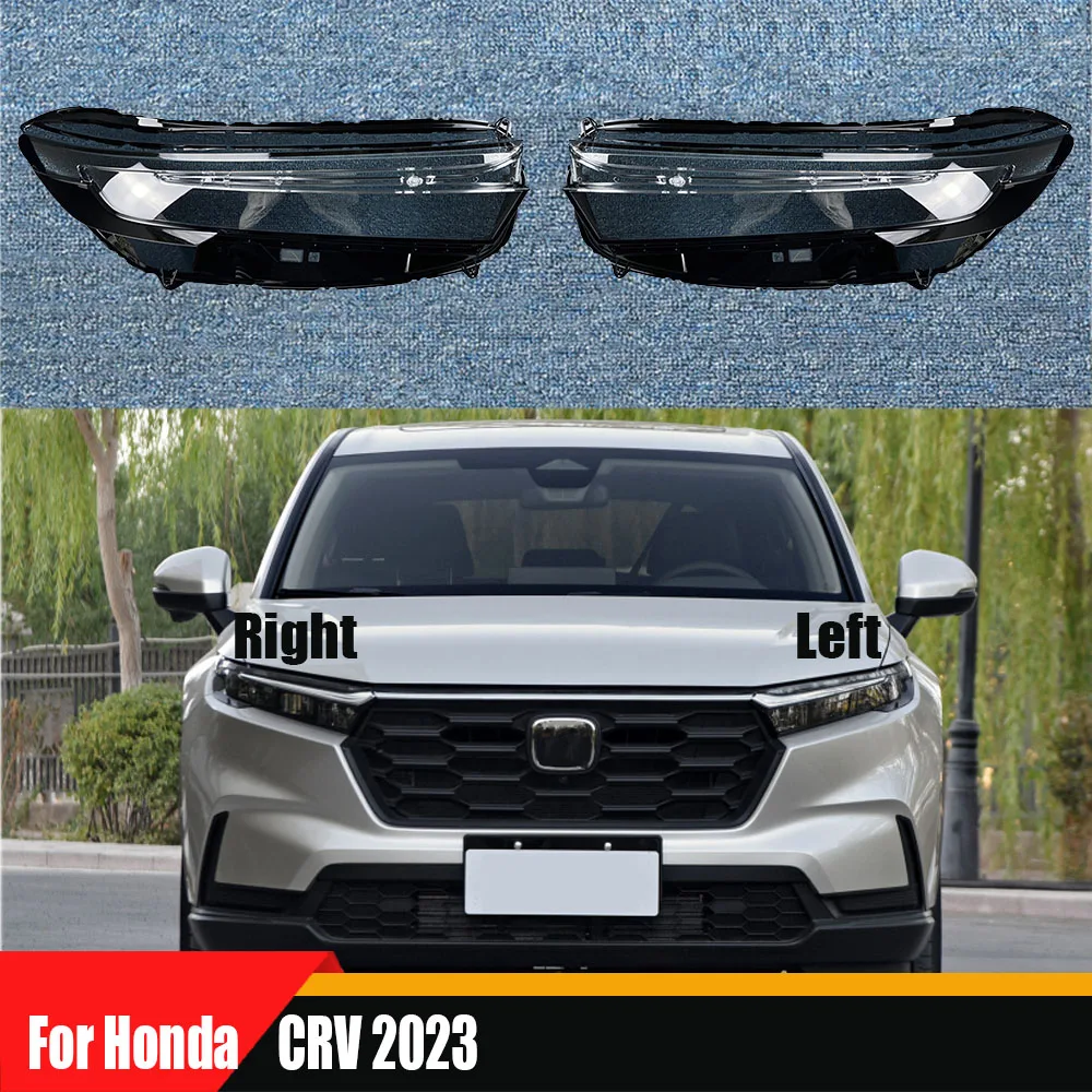 

For Honda CRV 2023 Front Headlight Cover Transparent Lamp Shade Headlamp Shell Lens Plexiglass Replace Original Lampshade