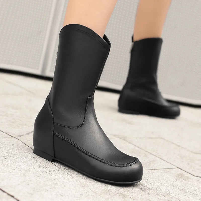 Picture 7: 2026 Autumn and Winter New Fashionable High Heels, Simple Round Toe High Heels, Height Increasing Design