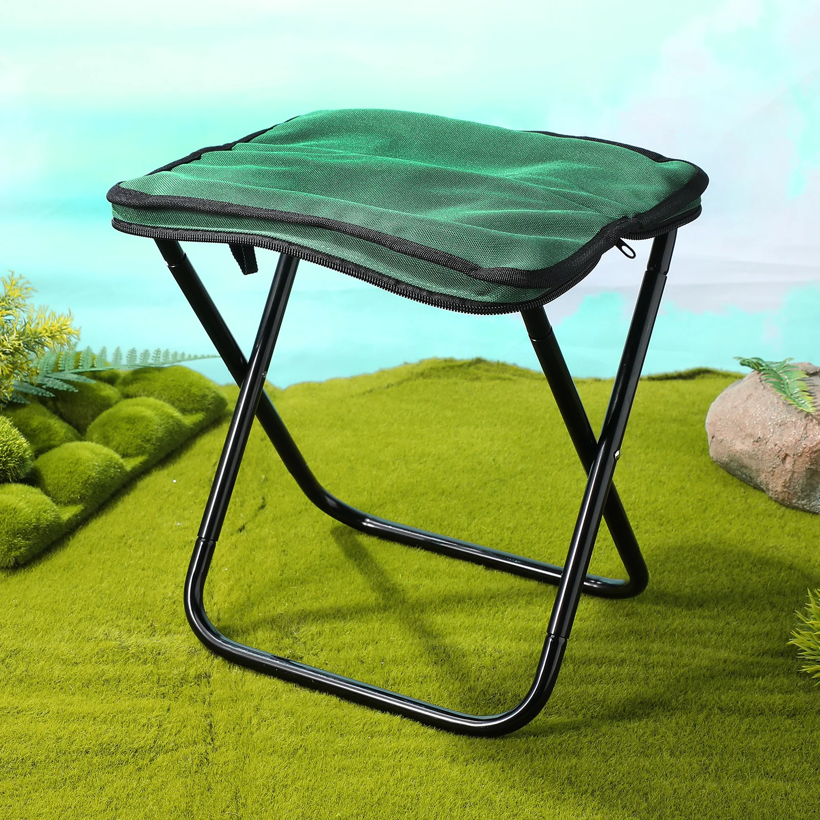 

Outdoor Folding Stool Lightweight Portable Chairs Aluminum Collapsible Fishing Camping Seat Foldable Stools Gardening Travel