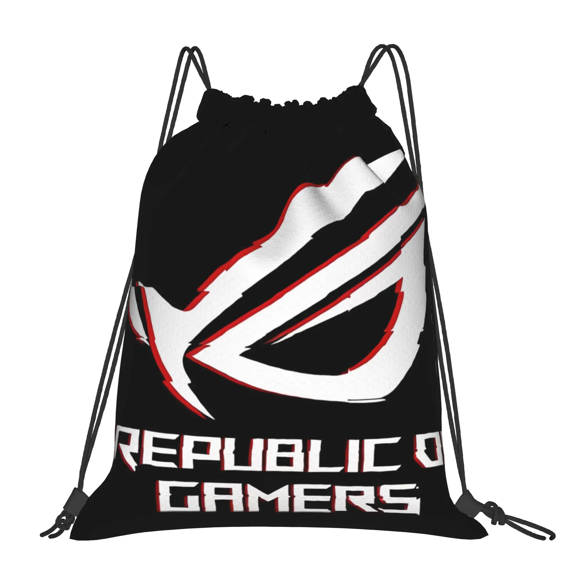 pc gamer Rog Portable Sports Drawstring Bags Riding Backpack gym bag Graduation Youth Day gift Storage Backpacks