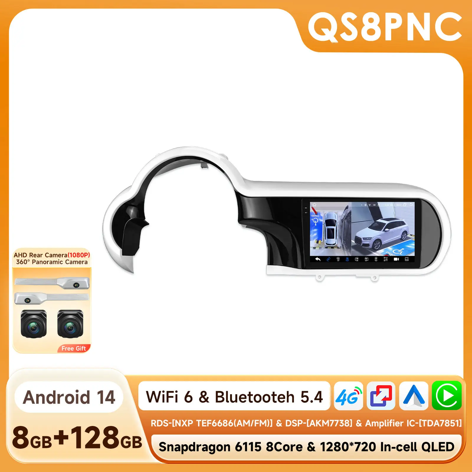 360Camera 2din Android13 Auto Multimedia Gps Speler Voor Renault Twingo 2014-2024 Carplay Intelligent Scherm 2din Autoradio