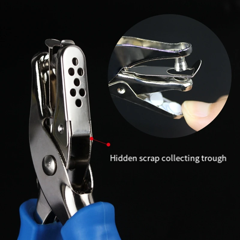 3 Piece 1/4 Inch Of Hole Handheld Puncher For Office School Supplies,Can Be Used For Labels,Greeting Cards