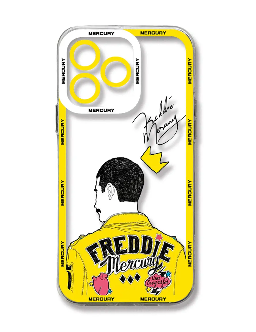 Queen Freddie Mercury Phone Case For iPhone 15 14 13 12 Mini 11 Pro Max X XR XS 7 8 SE 2020 Plus Soft Silicone Transparent Cover