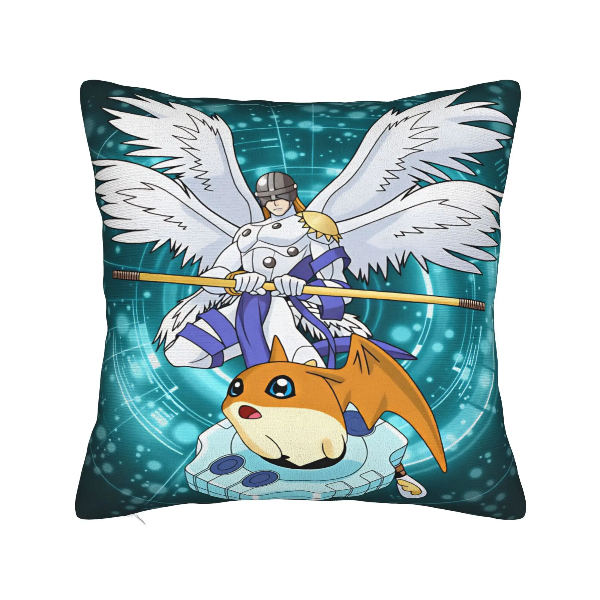 Pillow Case Digimons Soft  Pillow Cover For Sofa Bedroom Home Decor Novelty Pillowcases