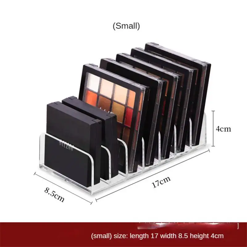 Acrílico Compacto Sombra Paleta Organizador, Bandeja De Exibição, Caixa De Armazenamento, Cosméticos Maquiagem Rack, Gaveta, 7 Grade, 1Pc