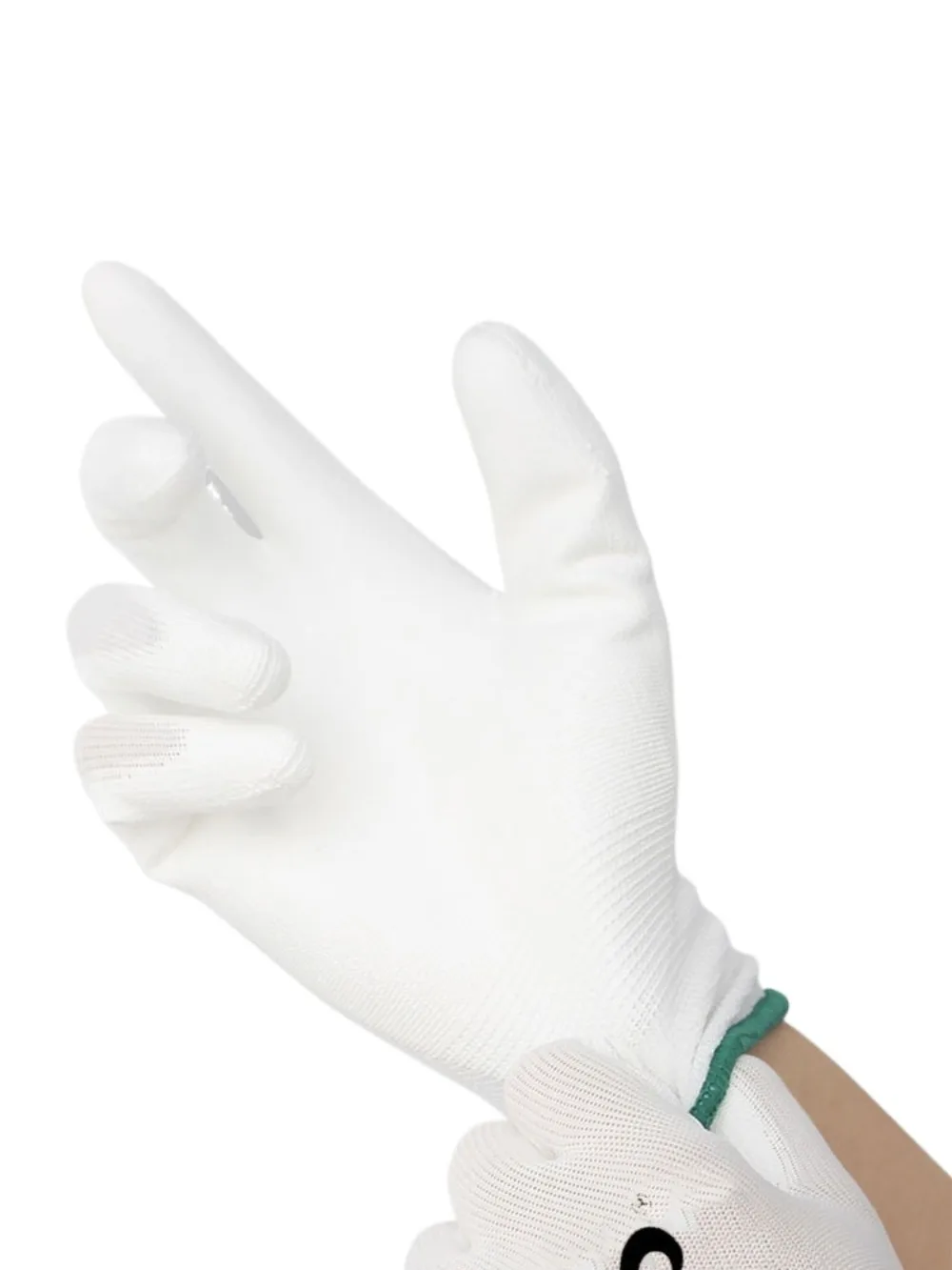 

PU gloves wear-resistant work gloves coated finger coated palm nylon dust-free anti-static with glue work non-slip breathable
