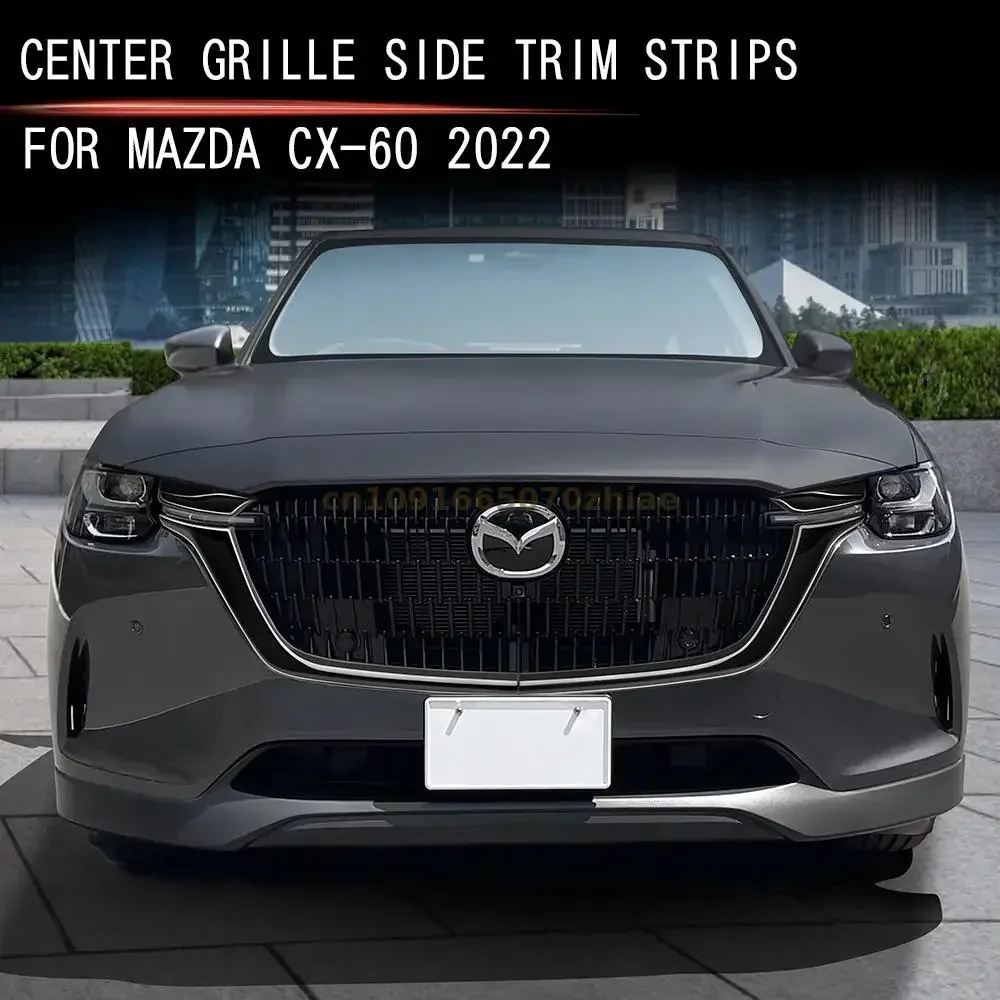 Car Accessories FOR Mazda cx-60 2022 2023 High quality abs  Front Grille Around Trim Racing Grills Trim Car styling