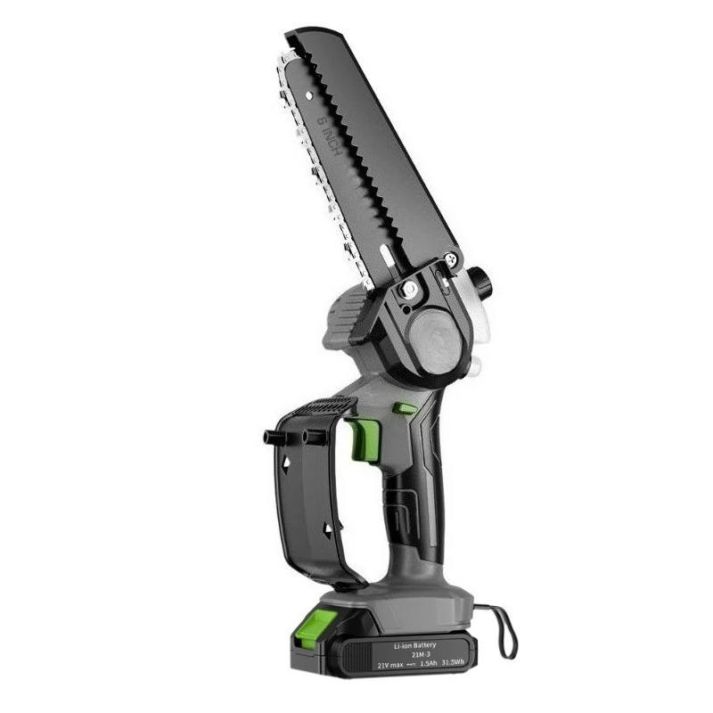 21V6‑inch handheld mini chainsaw  can high power lithium‑ion cutting tool for home garden woodworking