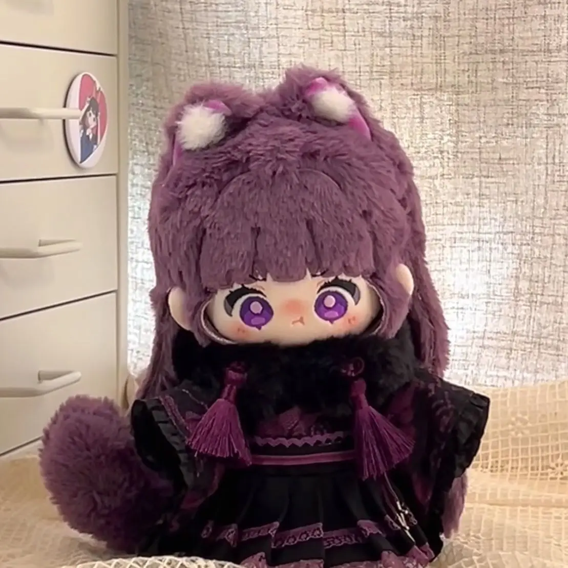 

20 см Frieren: Beyond Journey's End Fern, плюшевая кукла, мягкая цепочка для косплея, одежда, хлопковое украшение-талисман, рождественский подарок