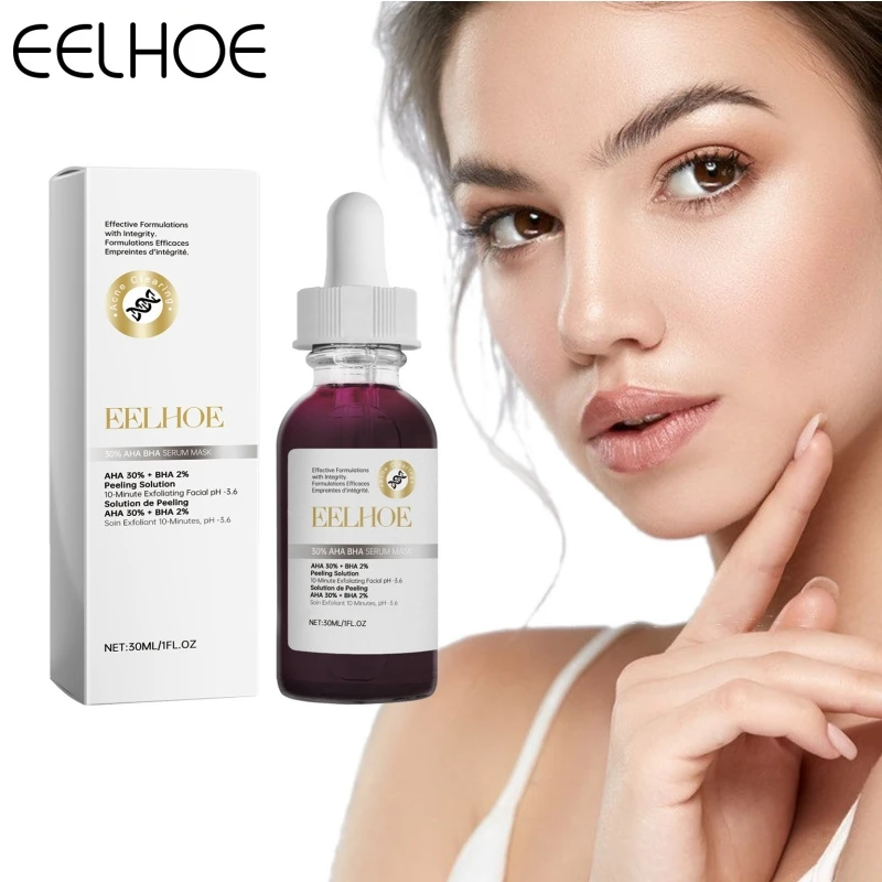 

EELHOE AHA 30% + BHA 2% Peeling Solution Beauty Face Serum Moisturizing Smooth Deep Cleaning Salicylic Acid Facia Skincare 30ml