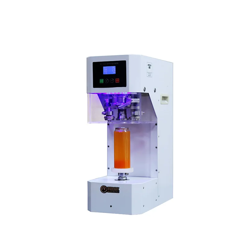 

Automatic Can Plastic Bottle Capping Machine Desktop Juice Can Sealing Machine