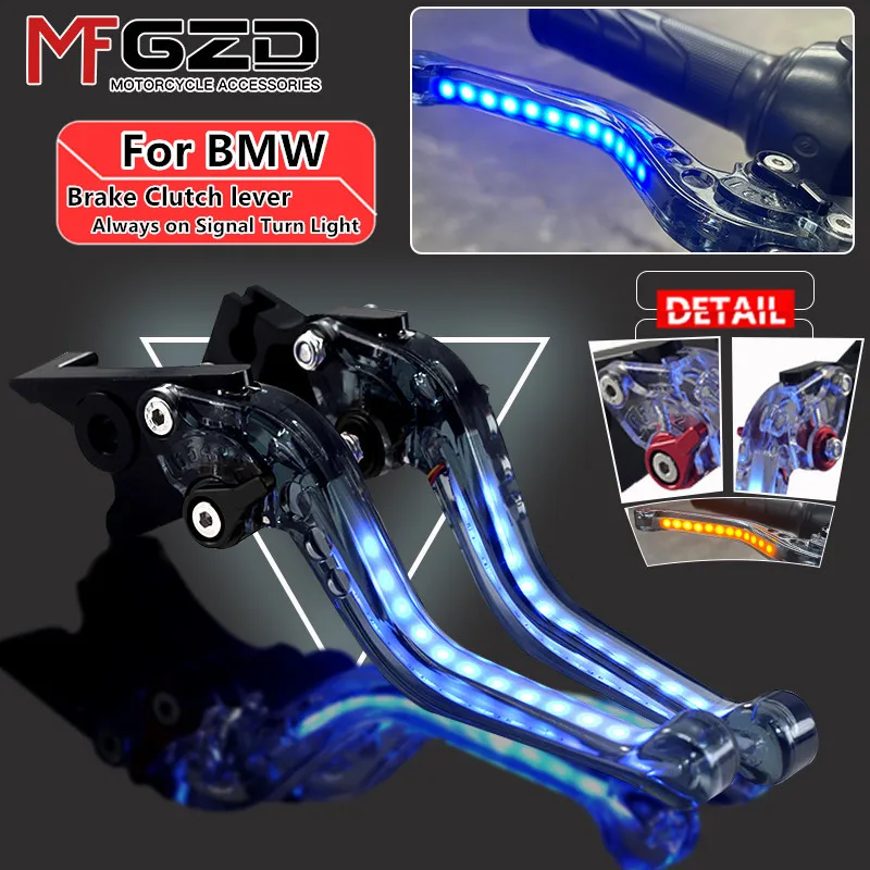 

New For F750GS F850GS 2019-2024 F900R F900XR 2020-2024 Motorcycle Accessories Light-up Adjustable Brake clutch Handle Bar levers