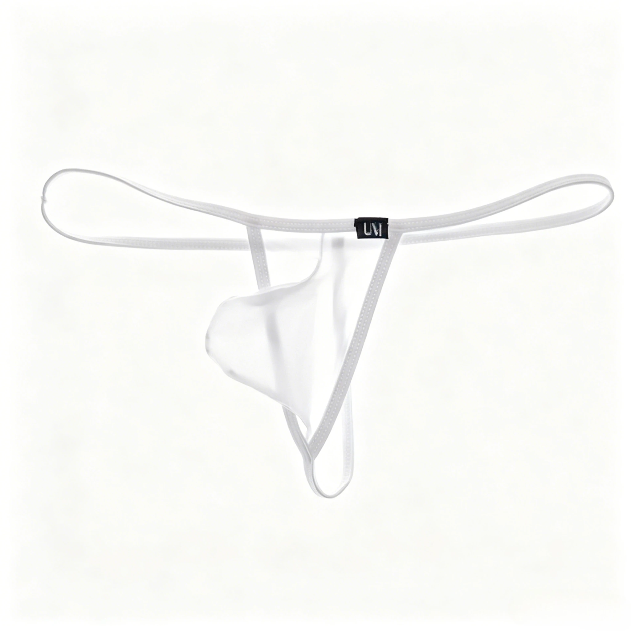 ：Cross-border Wholesale New Men's Ice Silk Thong Low-rise Sexy Thin Strap T-back Underwear W101