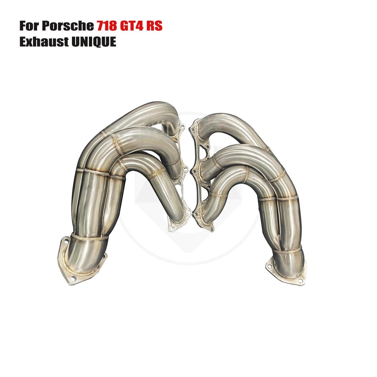 UNlQUE manifold downpipe For Porsche 718 GT4 RS Equal Length SS304 exhaust manifold Wiredrawing process