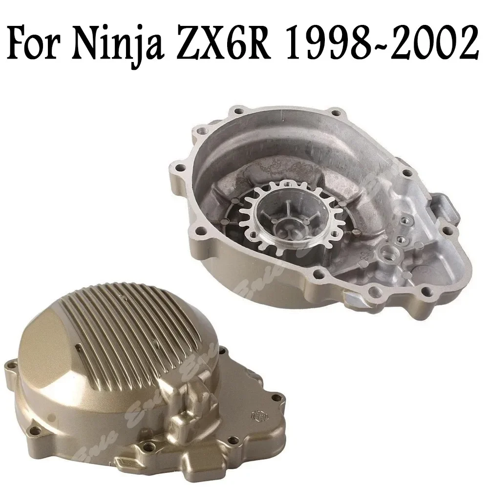 New Motorcycle Engine Cover Crankcase Stator Slider Fit For Kawasaki Ninja ZX6R 1998 - 2002
