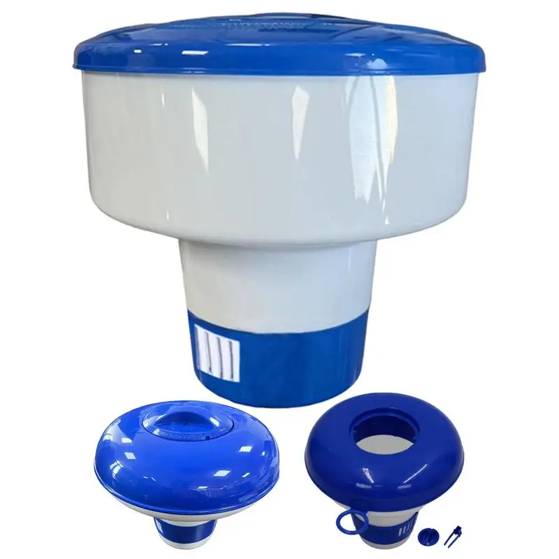 

Поплавок для бассейна, плавающий держатель для диспенсера для бассейна, большая емкость, плавающий хлоратор для бассейна, держатель для хлорного планшета, бассейн