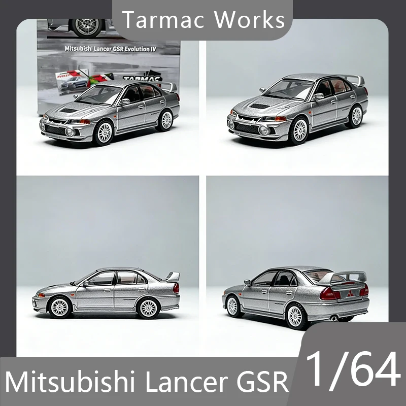 

Tarmac Works 1:64 Mitsubishi Lancer GSR Evolution IV - Коллекционная модель автомобиля из литого металла - Премиум-коллекция