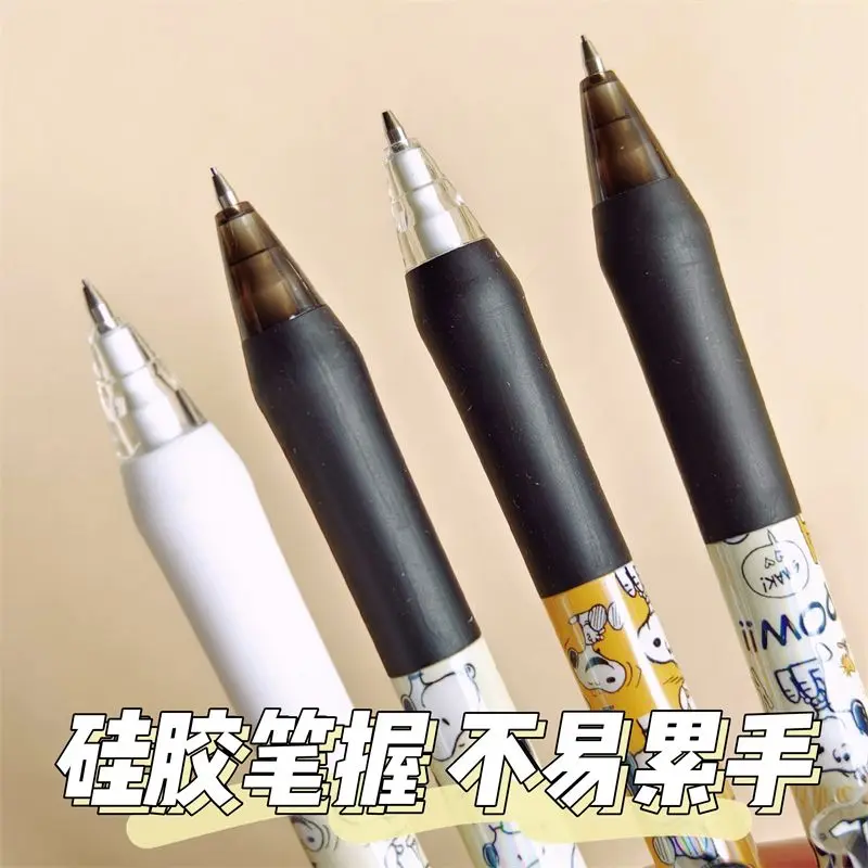 Snoopy Kartun Lucu Siswa Pensil Otomatis Kreatif Alat Tulis Kawaii 0.5Mm Pensil Tekan Hadiah Barang Dagangan Anime Grosir