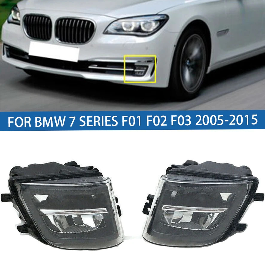 

For BMW 7 Series F01 F02 F03 2005 2006 2007 2008 2009 2010 2011-2015 Front Bumper Fog Lamps Foglamp DRL Daytime Running Light