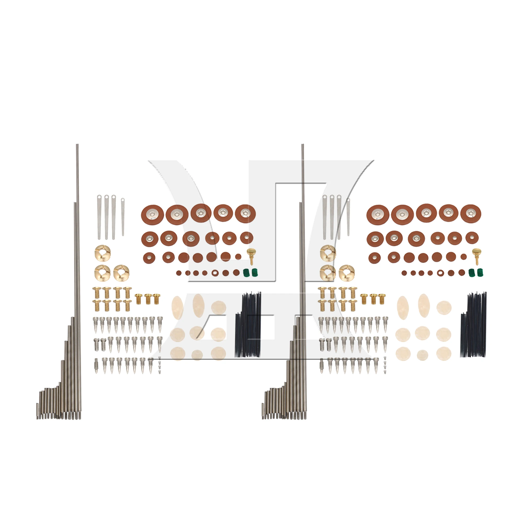 

Yibuy 2 sets of Woodwind Repair Tool Tenor Saxophone Pads Rollers Screws Nuts Maintenance Parts