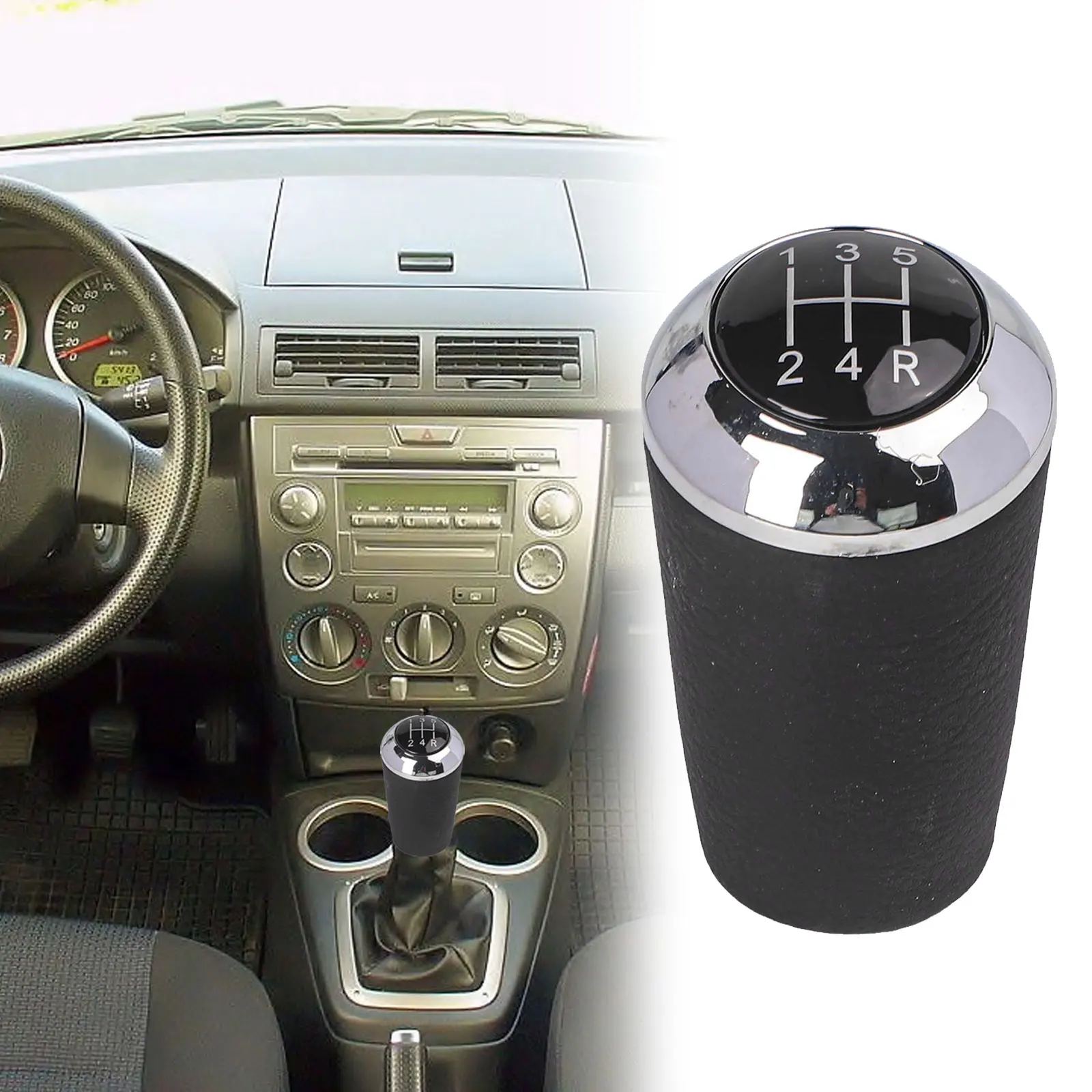 Fotografia 4: Atualize seu para Mazda2 para Mk2 Botão de mudança de 5 velocidades com DL4146030 e cabeça de engrenagem elegante para deslocamento confortável