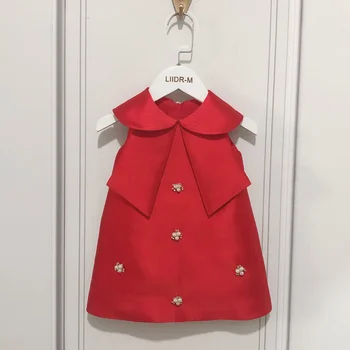 Blume Mädchen Kleid Kinder Geburtstag Taufe Kleider Kinder Elegante Spitze Bogen Kleider Mädchen Boutique Partei Tragen Kleider Eid Kleid