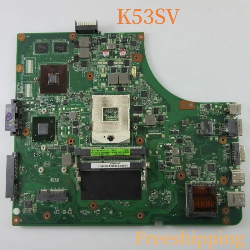 

Материнская плата для ASUS K53SV REV 3,0 с материнской платой GT520M DDR3 100% протестирована Полная работа