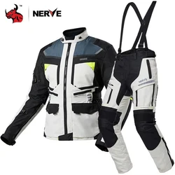 Motorcycle Suit Set Universal For All Seasons Motorcycle Jacket Wear Resistant Knight Motorcycle Suit Rain-proof